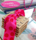 {DIY} Scrabble Coasters