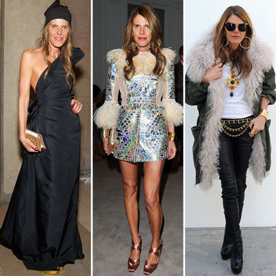 Pictures of Anna Dello Russo's Front Row Style at Fashion Week