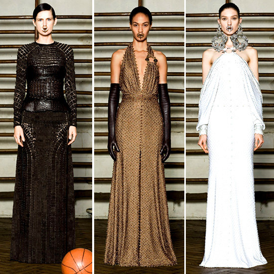  a couture gown Riccardo Tisci brought total glamour to the hardwood 