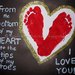 Footprint Heart Valentine's Day Keepsake