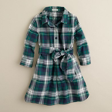 J.Crew Girls' Shirtdress in Plaid ($68)