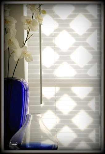 The morning light that graces our bedroom .......
