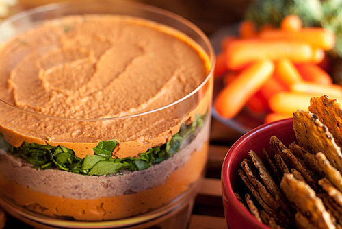Sun-Dried Tomato and Chili-Walnut Layered Dip Sun-Dried Tomato and Chili-Walnut Layered Dip