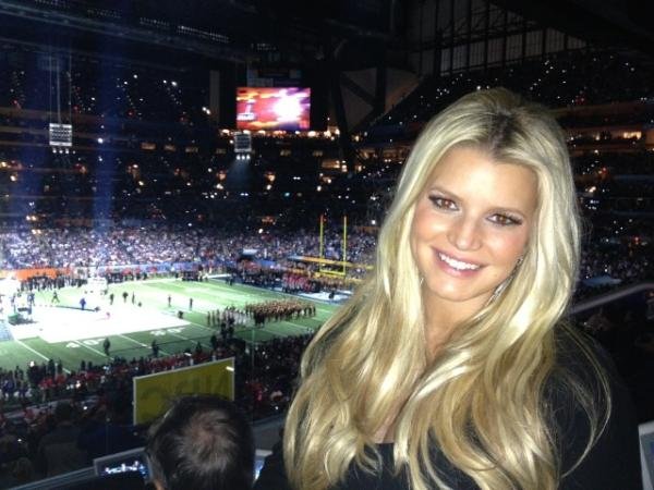 Jessica Simpson took a solo shot as she watched the Super Bowl in 2012.
Jessica Simpson took a solo shot as she watched the Super Bowl in 2012.