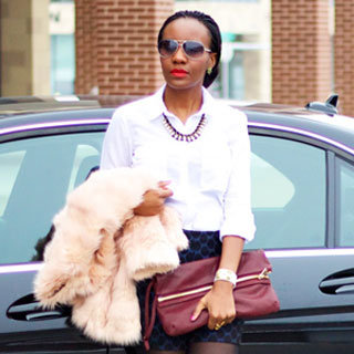 Red Clutch Street Style