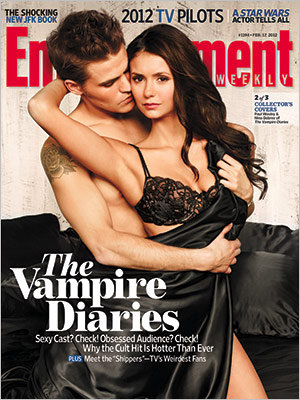 Nina Dobrev and Paul Wesley on the cover of Entertainment Weekly.
Nina Dobrev and Paul Wesley on the cover of Entertainment Weekly.