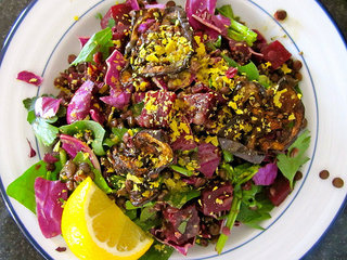 Red Beet and Cabbage Salad with Lentils Red Beet and Cabbage Salad with Lentils