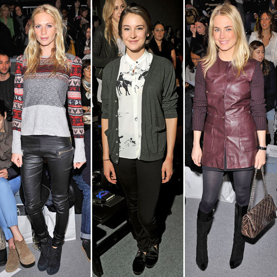 Celebrities at New York Fashion Week 2012