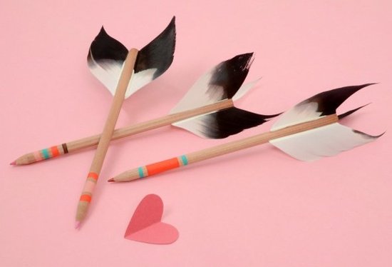Let guests play cupid with these pencils while they prep for a secret Valentine note exchange.
Let guests play cupid with these pencils while they prep for a secret Valentine note exchange.