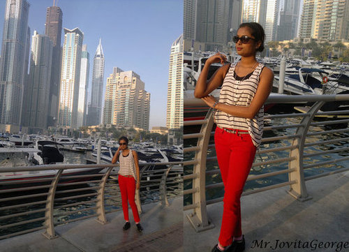 Sunset, glisten, stripes and red 