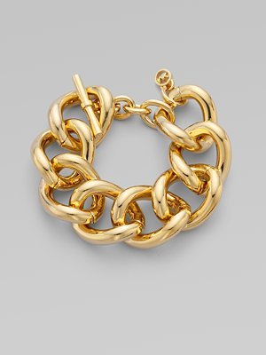 Michael Kors - Goldtone Chain Link Bracelet ($125)