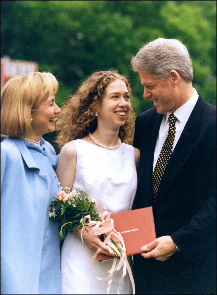 First Lady Hillary, Chelsea, and President Bill Clinton, 1997 First Lady Hillary, Chelsea, and President Bill Clinton, 1997