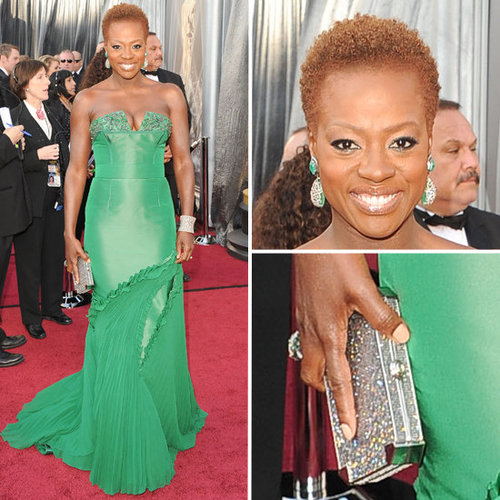 Viola Davis in Vera Wang at Oscars 2012