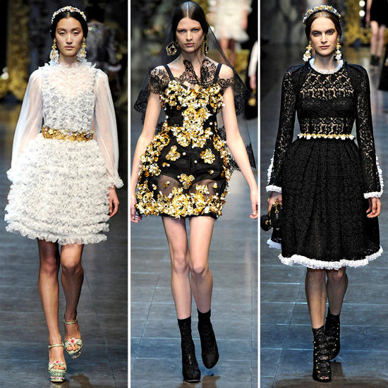 Review and Pictures of Dolce & Gabbana Autumn Winter 2012 Milan Fashion Week Runway Show