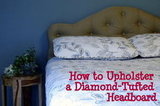 Diamond-Tufted Upholstered Headboard