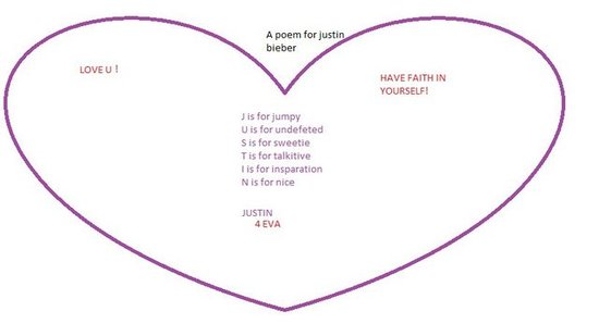 a poem for justin bieber