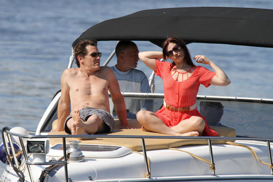 Josh Brolin took a boat ride off the coast of Brazil. Josh Brolin took a boat ride off the coast of Brazil.