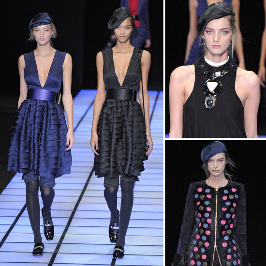 Review and Pictures of Emporio Armani Autumn Winter 2012 Milan Fashion Week Runway Show