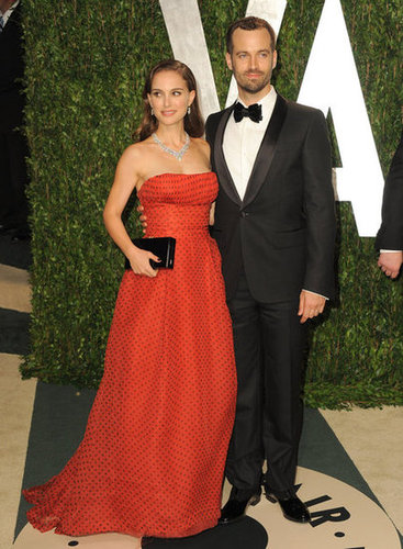 Natalie Portman and Benjamin Millepied strike a pose.
Natalie Portman and Benjamin Millepied strike a pose.