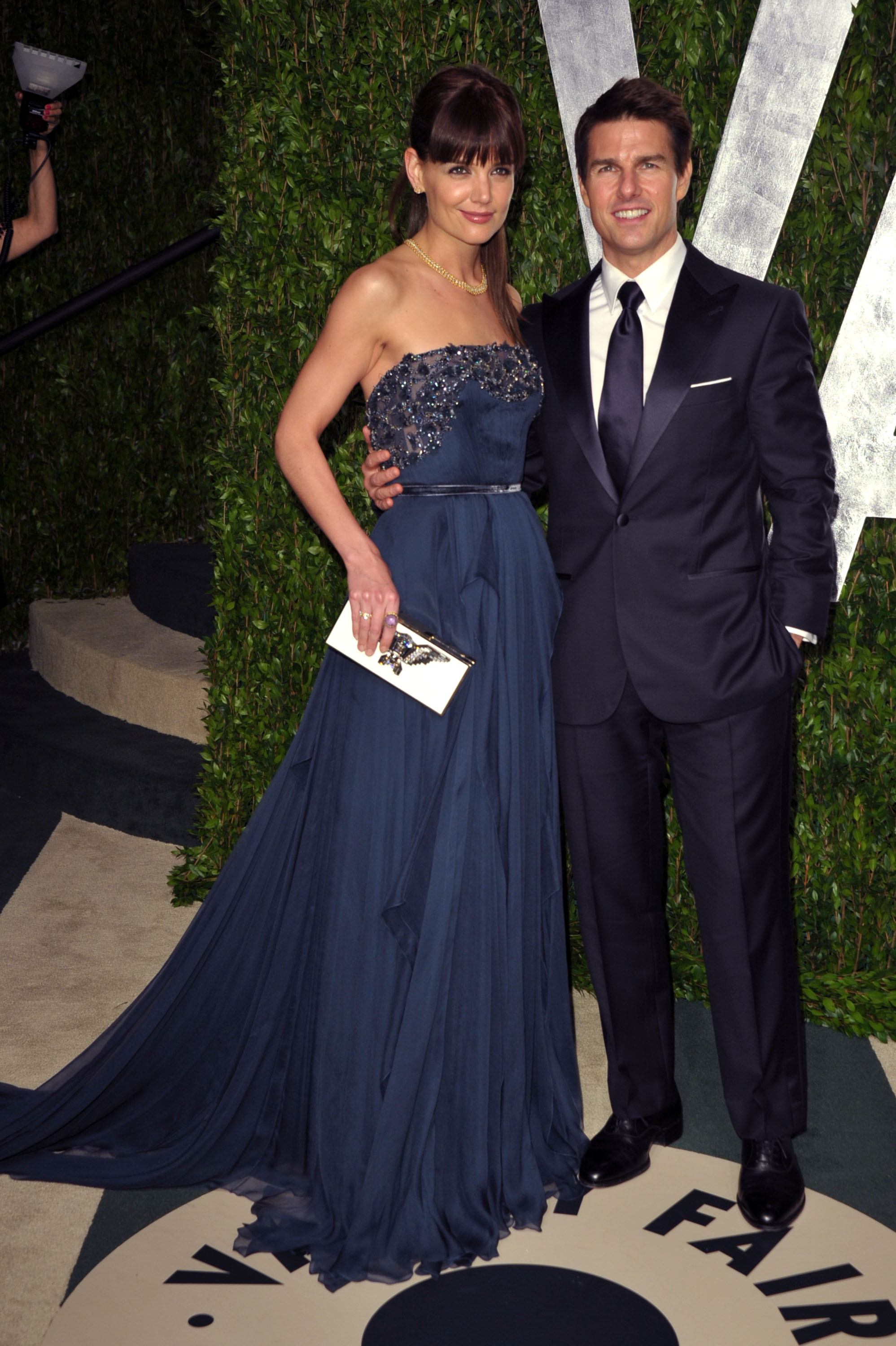 Katie Holmes and Tom Cruise at the Vanity Fair afterparty. Katie Holmes and Tom Cruise at the Vanity Fair afterparty.