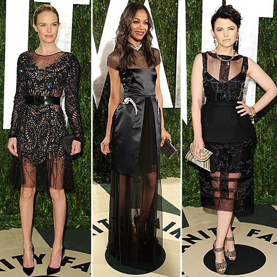 Oscars Red Carpet Trend: Celebrities Wear Sexy Sheer Dresses to the 2012 Vanity Fair Oscars After Party. Oscars Red Carpet Trend: Celebrities Wear Sexy Sheer Dresses to the 2012 Vanity Fair Oscars After Party.