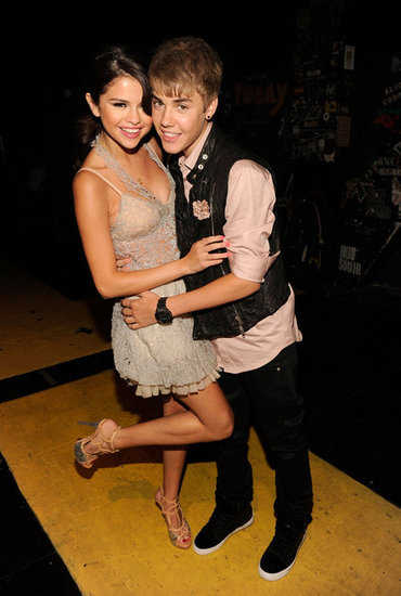 Selena Gomez got close with Justin Bieber backstage at the 2011 Teen Choice Awards.
Selena Gomez got close with Justin Bieber backstage at the 2011 Teen Choice Awards.