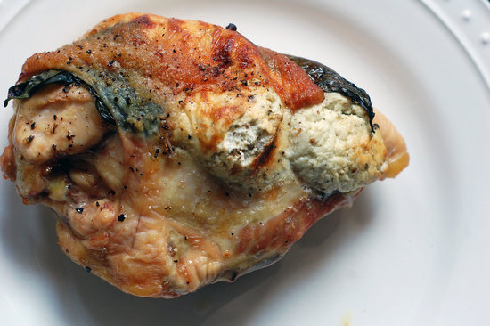 Chicken Breast Stuffed With Goat Cheese and Basil