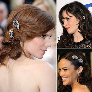Celebrities Wearing Jewelled Hair Accessories