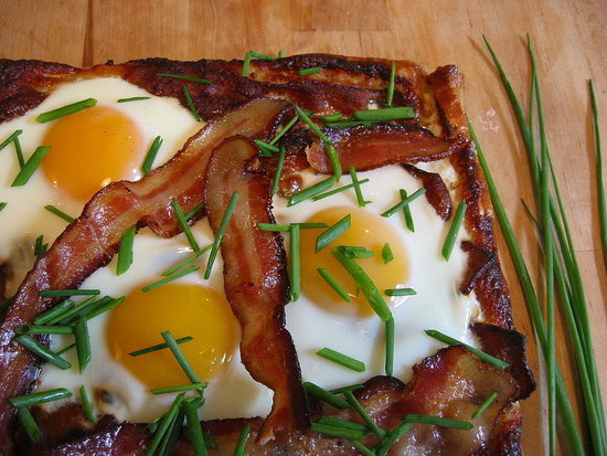 Bacon and Egg Breakfast Tart