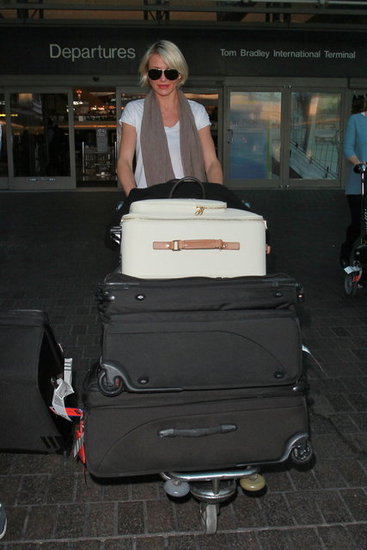 Cameron Diaz touched down at LAX. Cameron Diaz touched down at LAX.