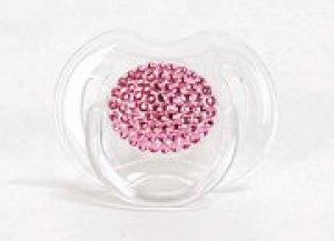 Abbey Hill Pink & Crystal Pacifier ($40) Abbey Hill Pink & Crystal Pacifier ($40)