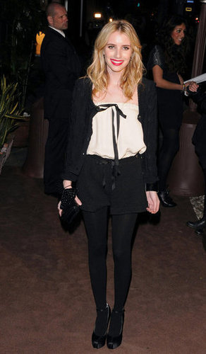 Emma Roberts is Classic Chic in Black and White