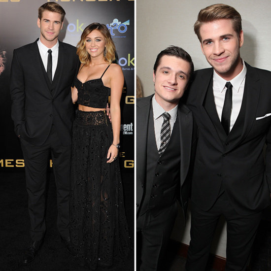 Liam Hemsworth, Josh Hutcherson and Miley Cyrus Sexy Emilio Pucci Outfit Pictures at The Hunger Games Premiere Liam Hemsworth, Josh Hutcherson and Miley Cyrus Sexy Emilio Pucci Outfit Pictures at The Hunger Games Premiere