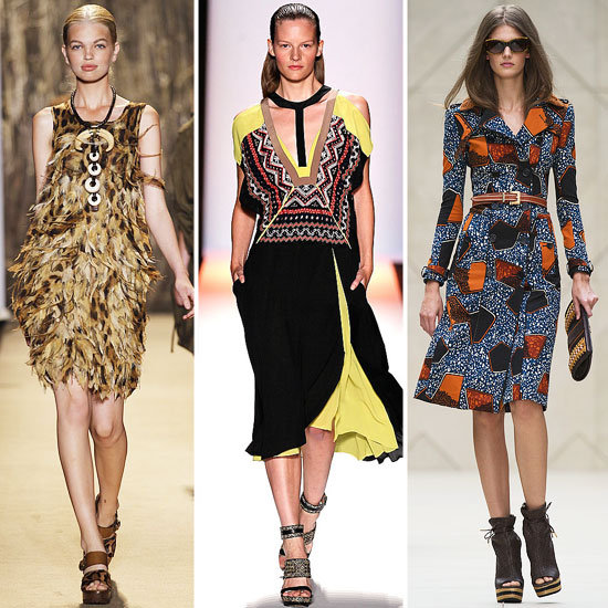 Global-inspired Spring runway looks from Michael Kors, BCBG Max Azria, and Burberry Prorsum.
Global-inspired Spring runway looks from Michael Kors, BCBG Max Azria, and Burberry Prorsum.