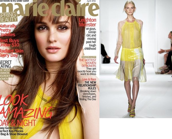 Tagged with photoshoot Marie Claire Leighton Meester