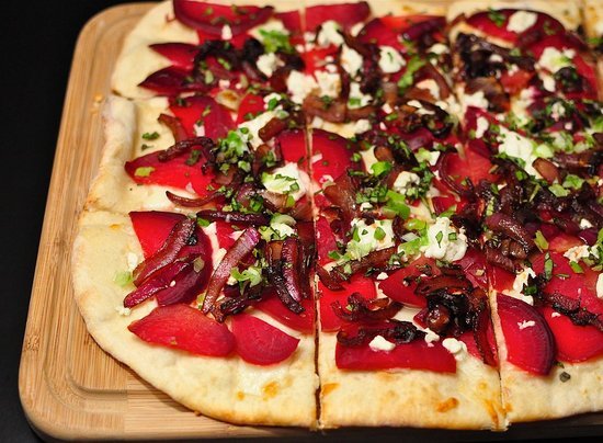 Beet and Goat Cheese Pizza