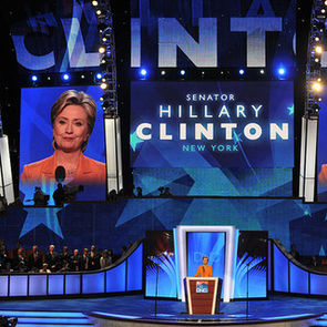 Hillary Clinton Speaks at the Democratic National Convention