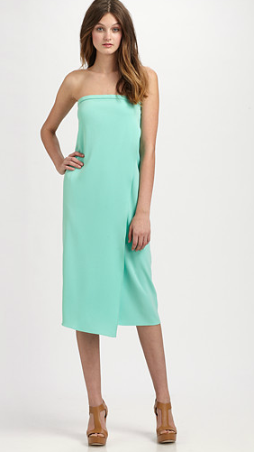 Tibi matte jersey strapless dress ($420)
Tibi matte jersey strapless dress ($420)