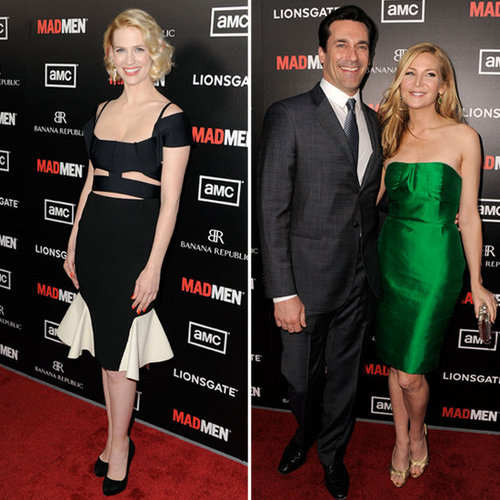 January Jones, Jon Hamm at Mad Men Premiere Pictures