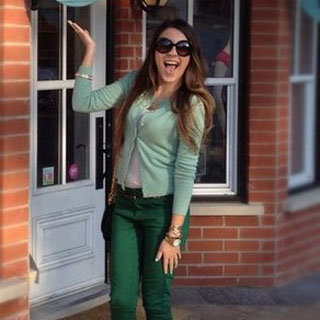 Green Jeans Street Style