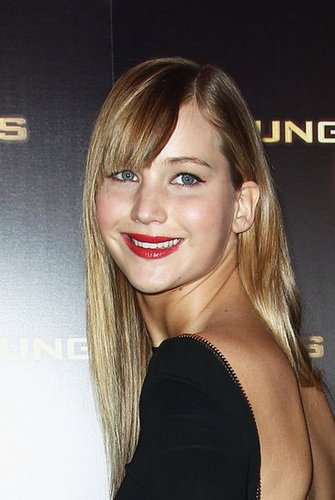 Jennifer Lawrence kept her hair down for the Paris premiere, finishing her beauty regiment with bold red lips and black eyeliner.
Jennifer Lawrence kept her hair down for the Paris premiere, finishing her beauty regiment with bold red lips and black eyeliner.