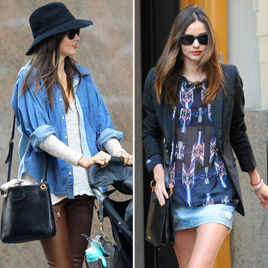 Miranda Kerr Denim Miniskirt Miranda Kerr Denim Miniskirt