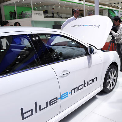 Electric Volkswagen Blue-E-Motion Car