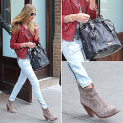 Rosie Huntington-Whiteley Burberry Bag March 2012 Rosie Huntington-Whiteley Burberry Bag March 2012