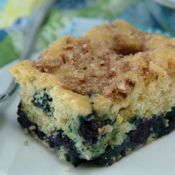 Healthy Blueberry-Lemon Coffee Cake Recipe