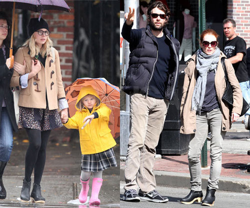 Julianne Moore Rocks No.6 Buckle Clog Boots 