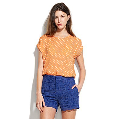 Citrus Dot silk Tee