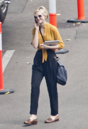 Carey Mulligan Pulls Off Penny Loafers