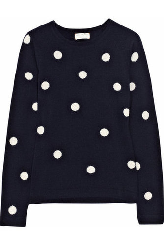 Chinti and Parker | Polka-dot cashmere sweater | NET-A-PORTER.COM