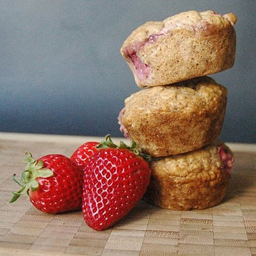 Vegan, Gluten-Free Strawberry Muffin Recipe